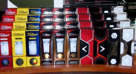 sleeves of golf balls